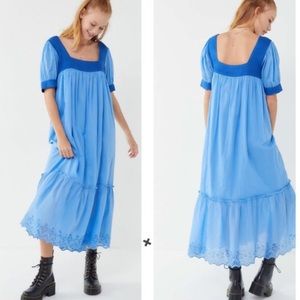 Urban Outfitters Gigi Puff Sleeve Maxi Dress